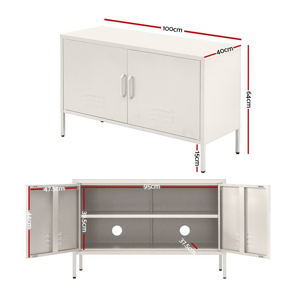 Sweetheart Metal Storage Cabinet – White – 80 cm