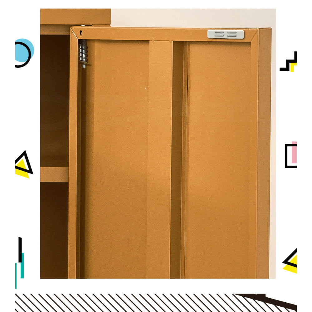 Carrera Metal Buffet Sideboard – Yellow – 80 cm