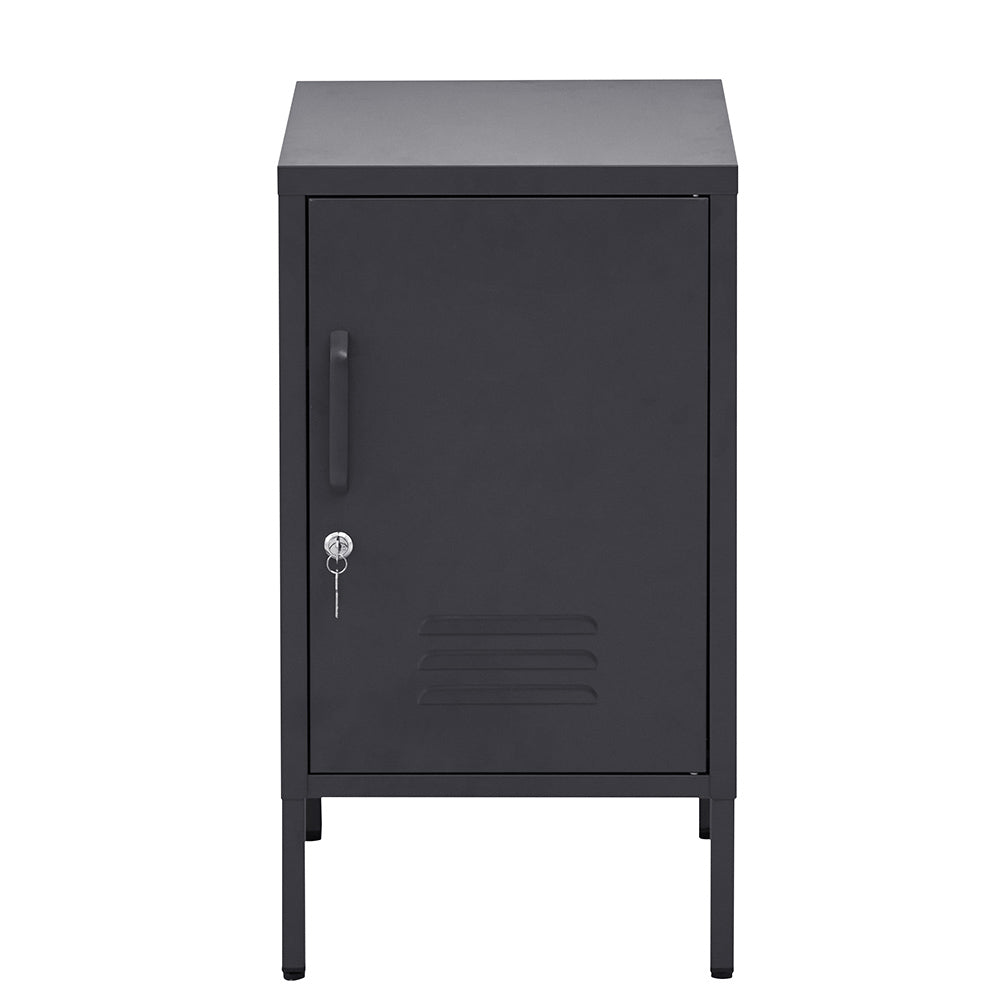 Valdez Metal Storage Cabinet – Black – 38 cm