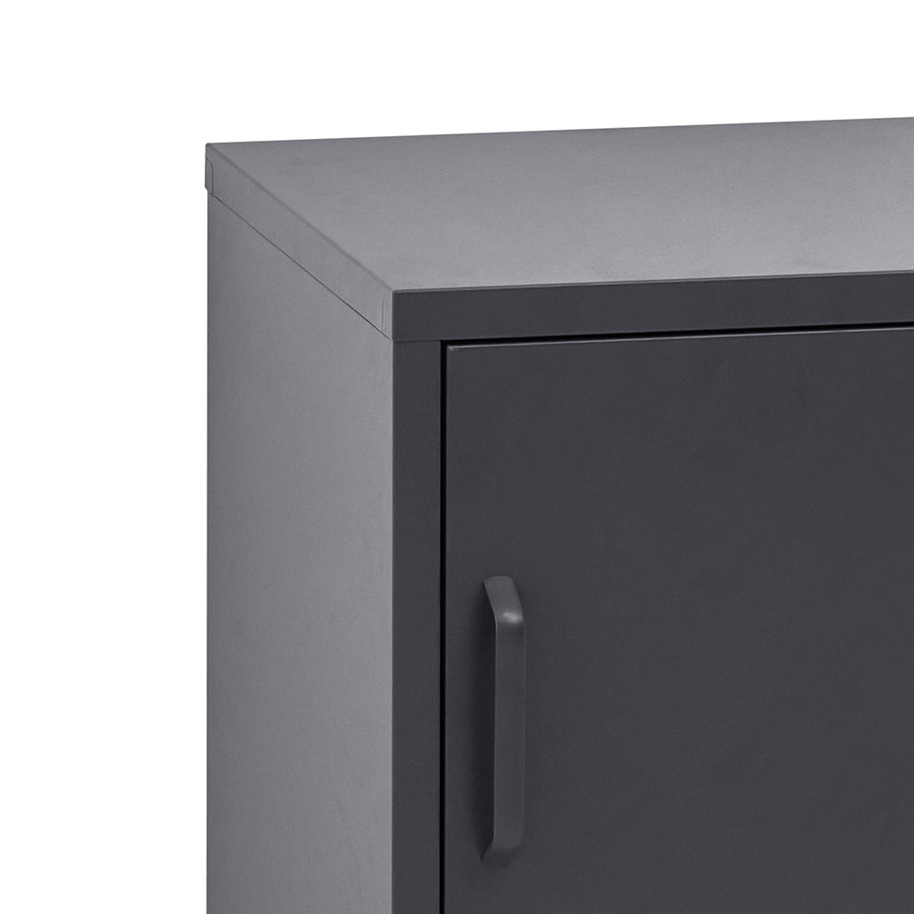 Valdez Metal Storage Cabinet – Black – 38 cm