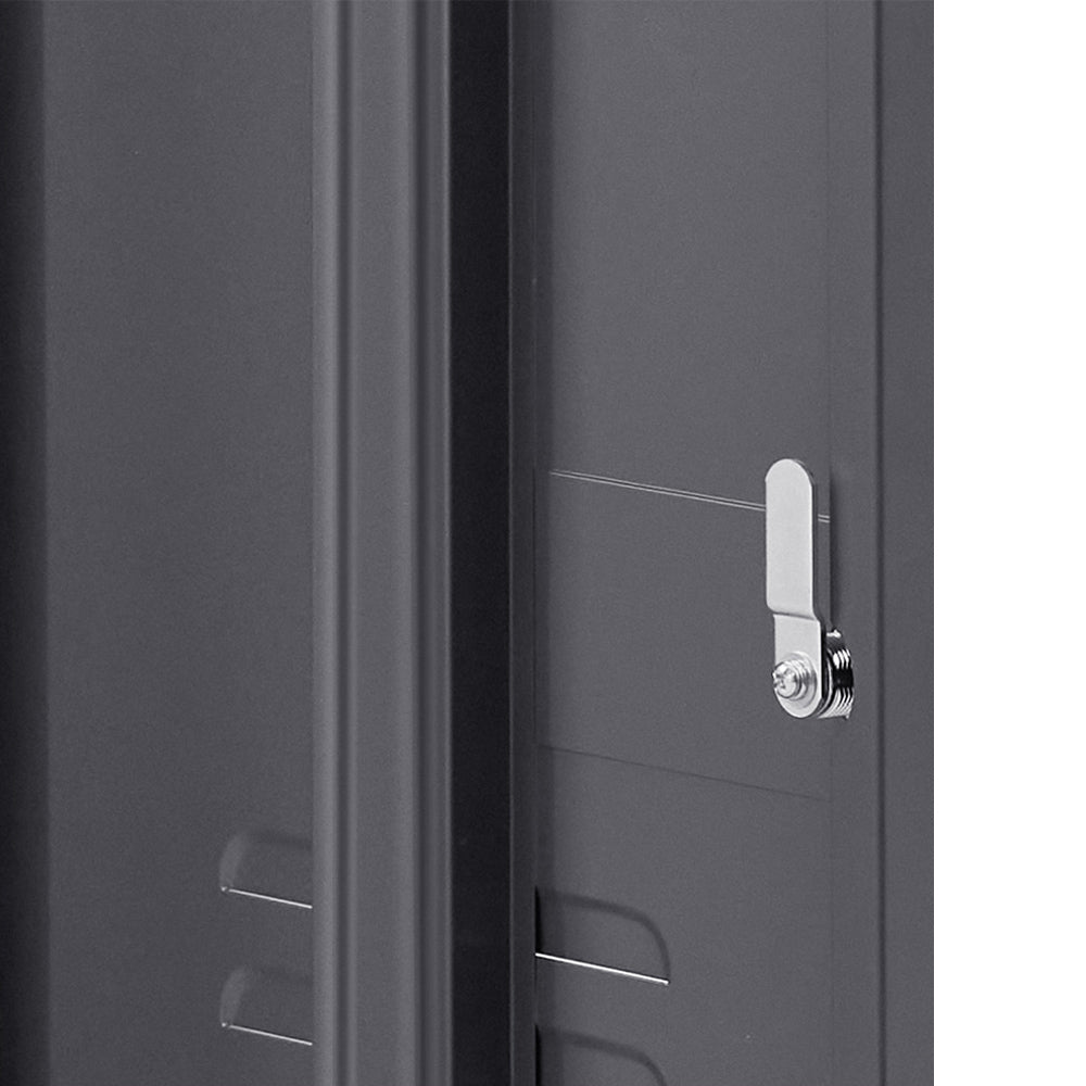 Valdez Metal Storage Cabinet – Black – 38 cm