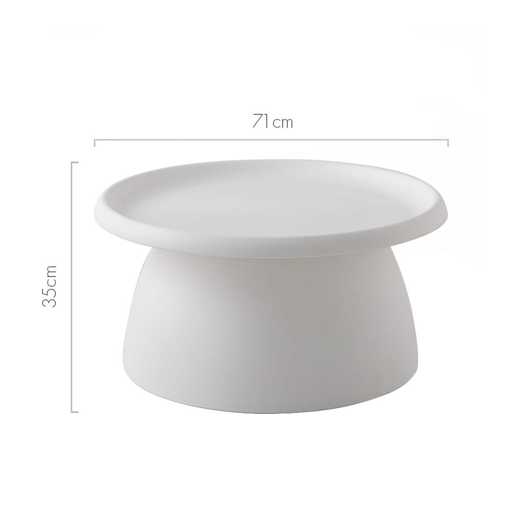 Musco Round Coffee Table – White – 71 cm