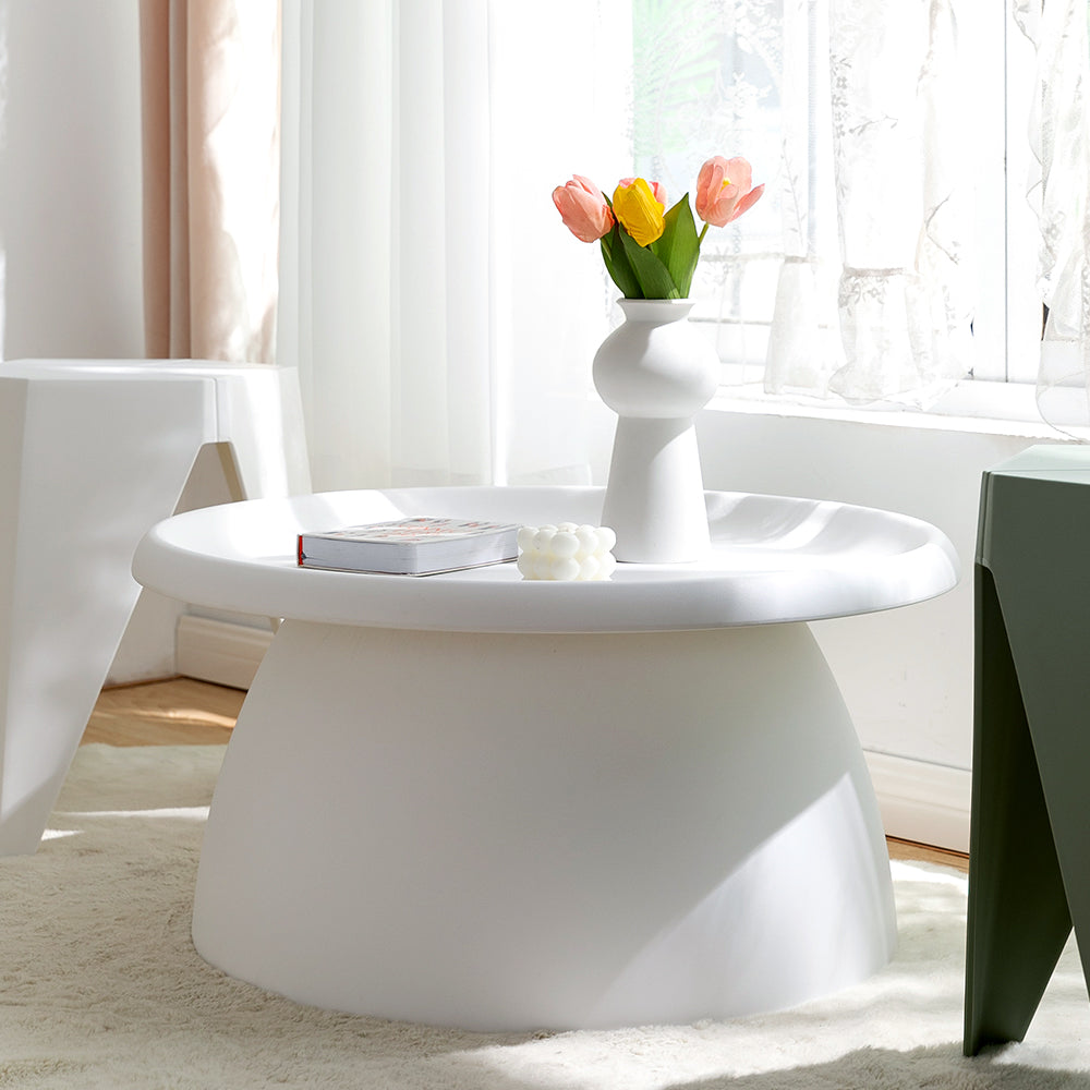 Musco Round Coffee Table – White – 71 cm