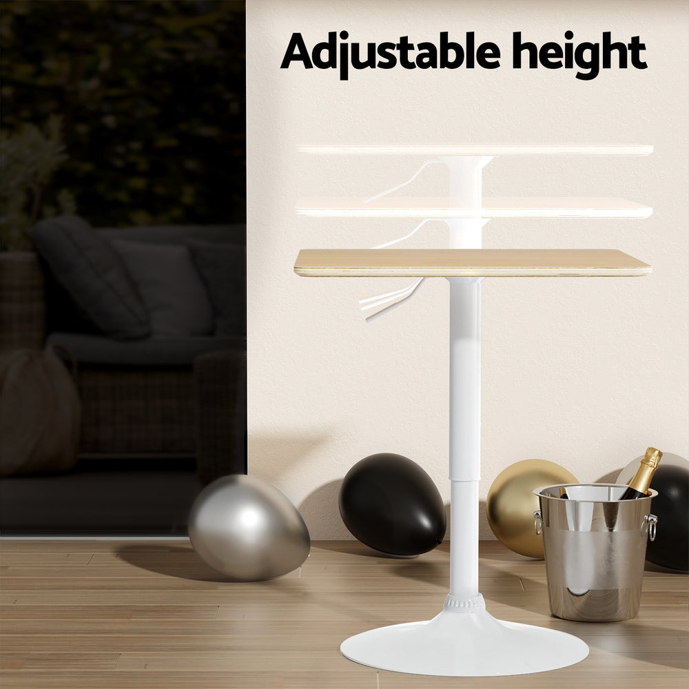 Aine Gas Lift Bar Table – Pine – 60 cm