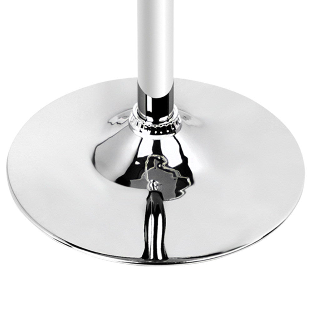 Kairo Gas Lift Bar Table – White – 60 cm