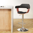 Wooden Bar Stool - Black and Wood
