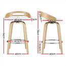 2 x Swivel Bar Stools – Low Back Cushion