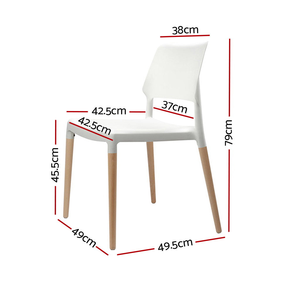 Belloch Replica Dining Chairs – White – Set of 4