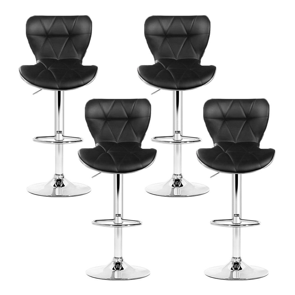 Linden Bar Stools – Black – Set of 4