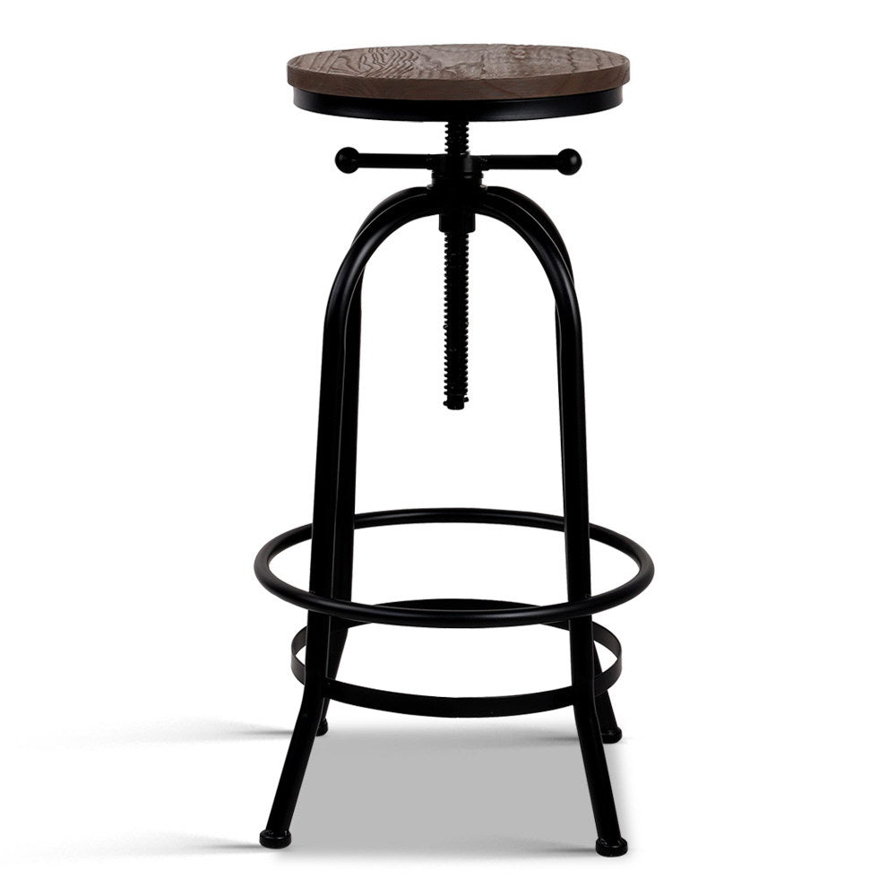 Alderon Adjustable Bar Stool – Black – 90 cm