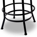 2 x Adjustable Wooden Bar Stools – Natural Finish