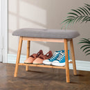 Fabric Shoe Rack Bench – 2 Pair Capacity