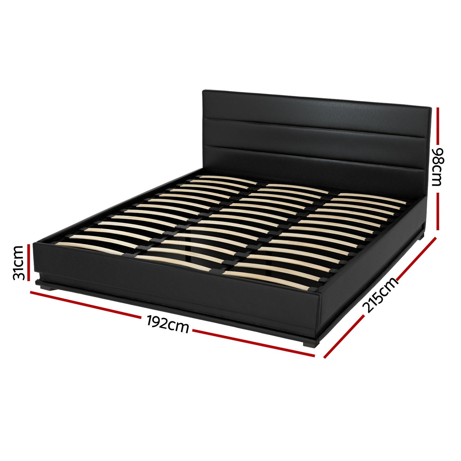 North Bed Base – Black – King