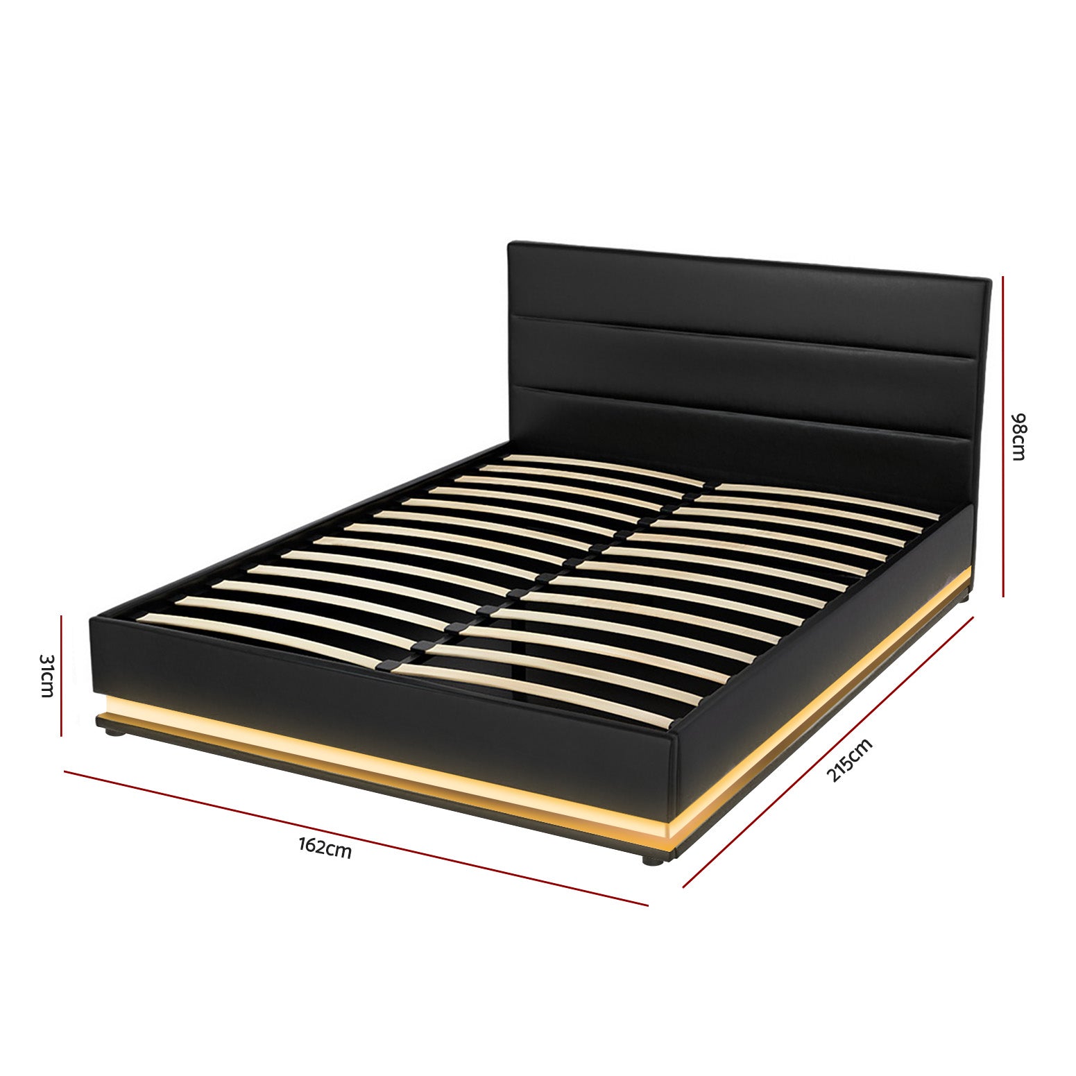 Field Bed Base – Black – Queen