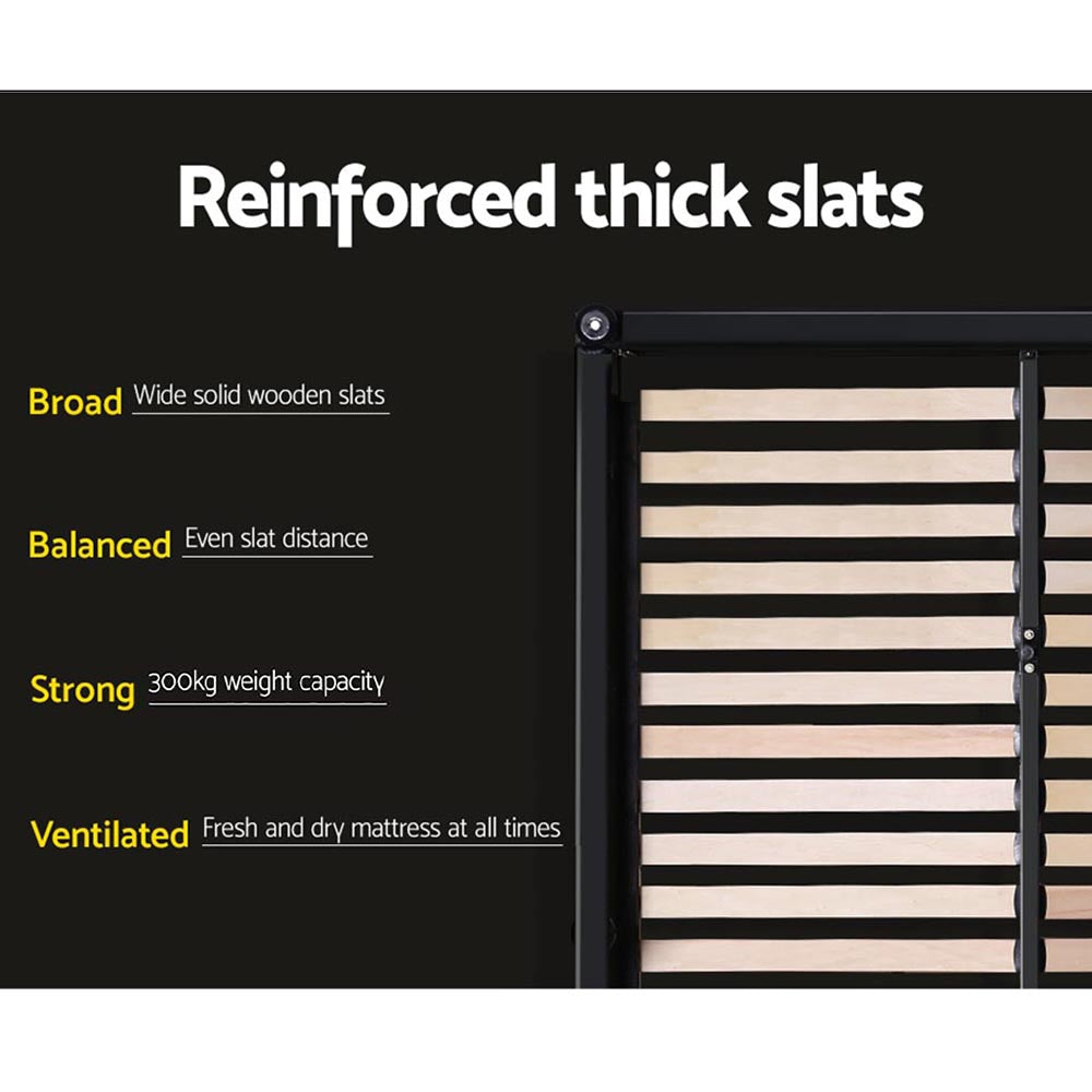 Sutton Tufted Bed Head – Grey – Double