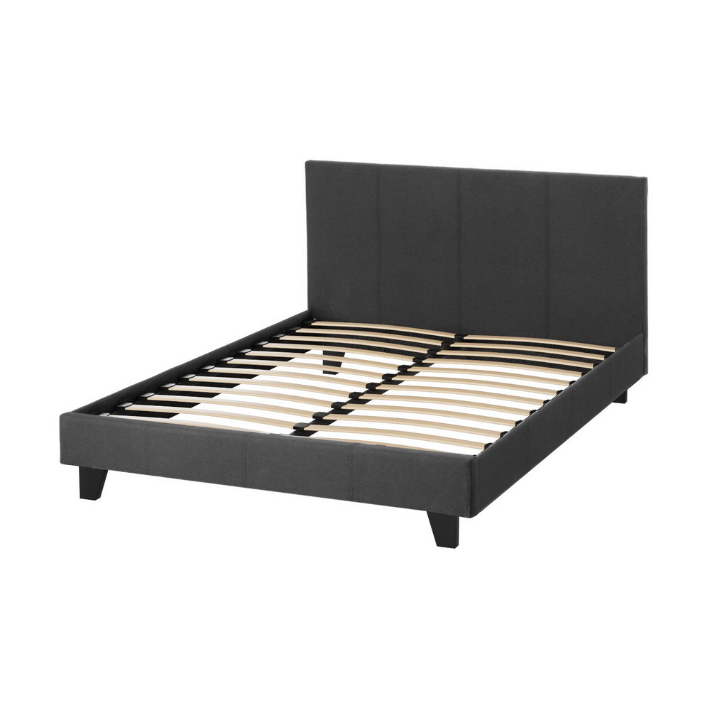 Neo Fabric Bed Frame – Charcoal – Double