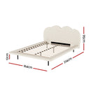 QUEEN Size -Boucle Beige Bed Frame