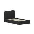 KING SINGLE Size - Boucle Fabric Bed Frame