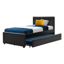 KING SINGLE Size - Trundle Bed Frame - Black