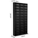 Bookshelf CD Storage Rack – Black