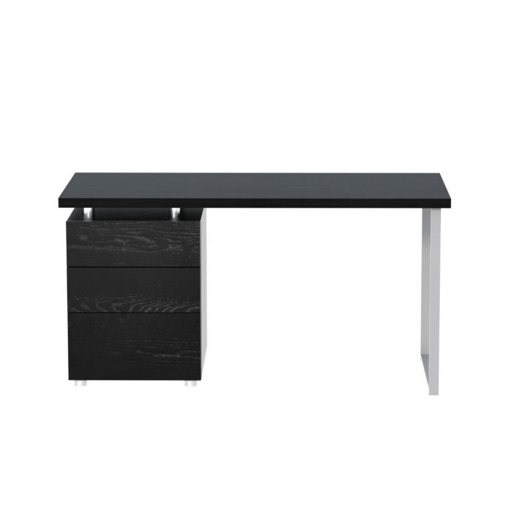 Hudson Computer Desk – Black – 140 cm
