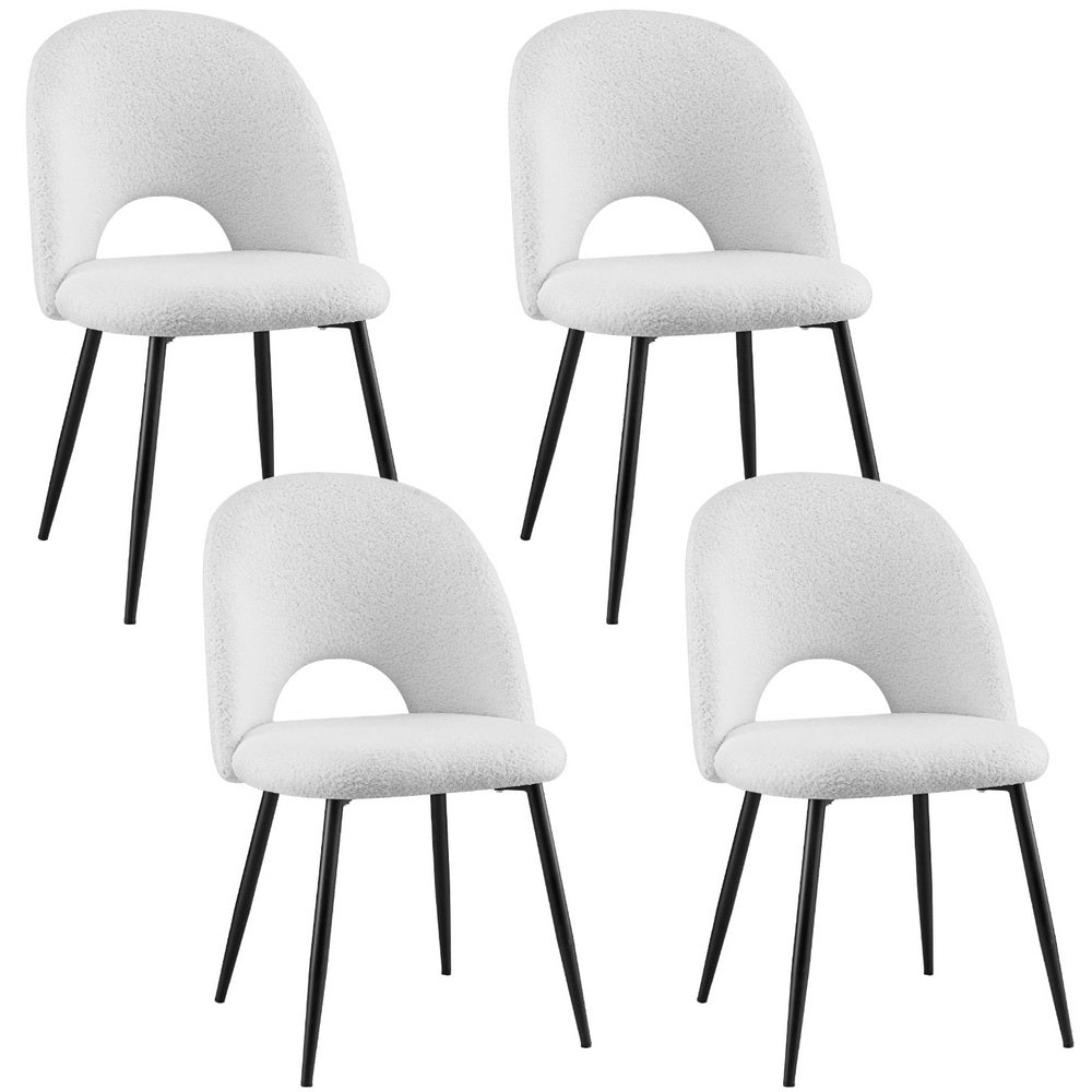 Cove 1 Set of 4 Dining Chair Boucle Sherpa