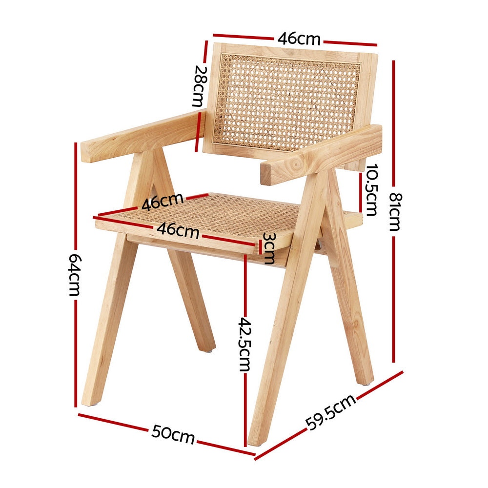 Rowan Dining Chairs – Natural – Set of 4