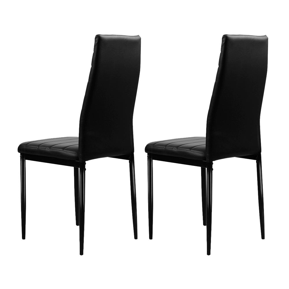 Astra Dining Chairs – Black – Set of 4