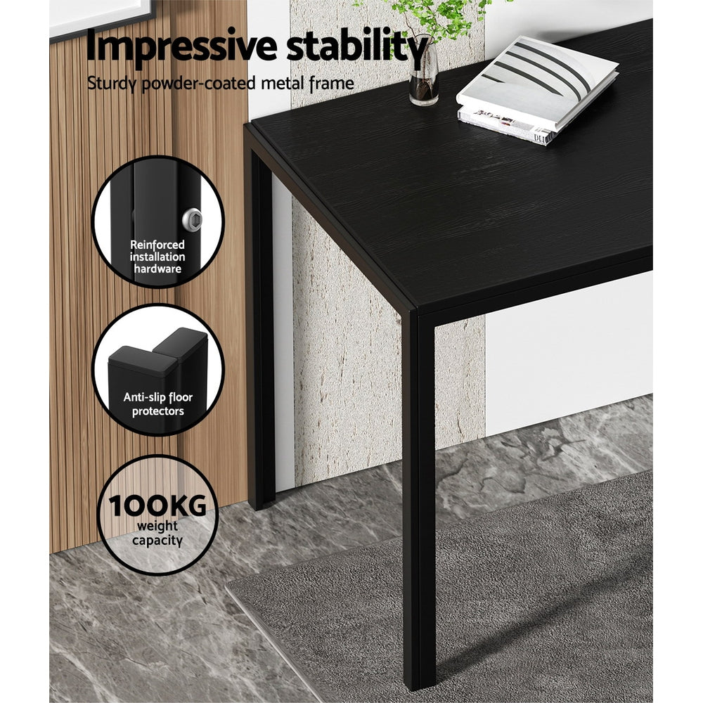 Meridian Dining Set – Black – 4 Seats