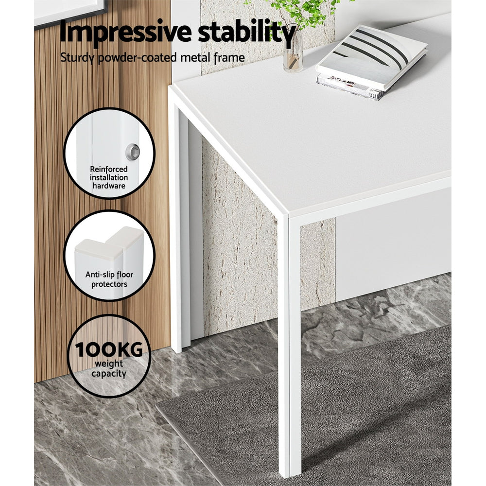 Meridian Dining Set – White – 4 Seats
