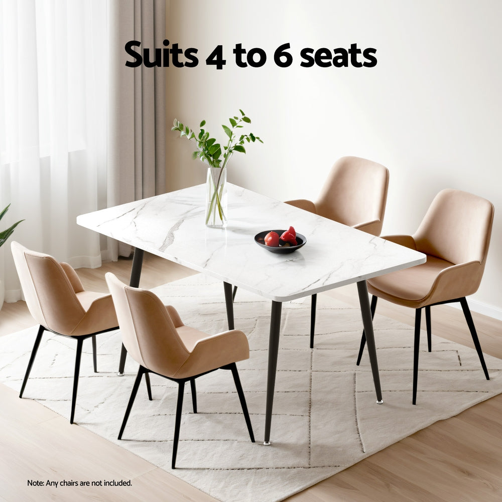 Callum Dining Table – White – 150 cm