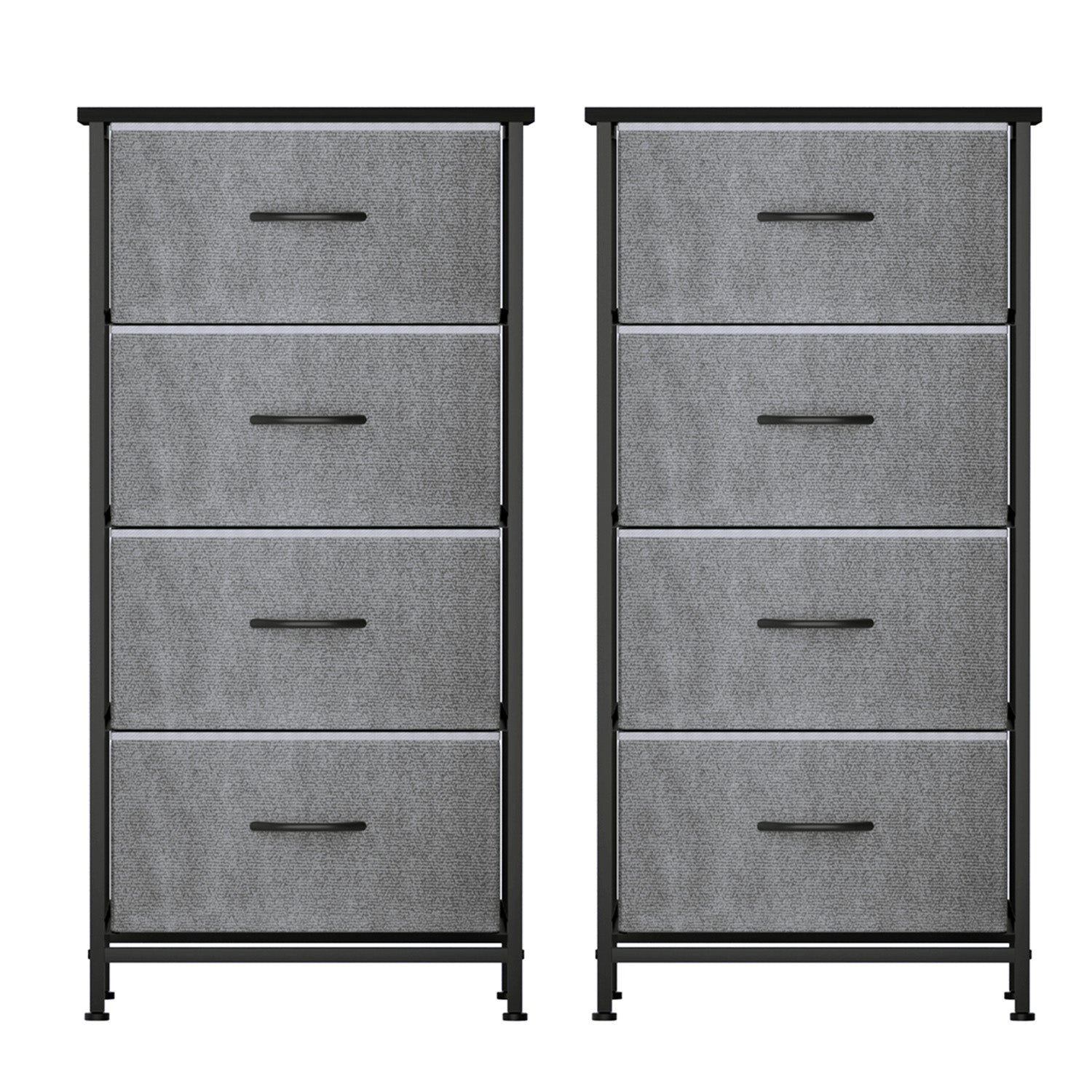 Arlo 4 Drawer Tallboy – Grey – Set of 2