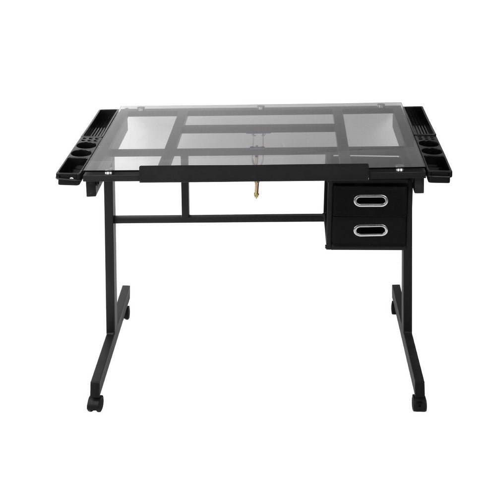 Drafton Adjustable Drawing Desk – Black & Grey – 104 cm