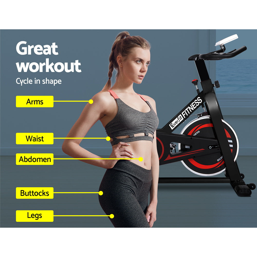Cyclone Spin Exercise Bike – Black – 6kg Flywheel
