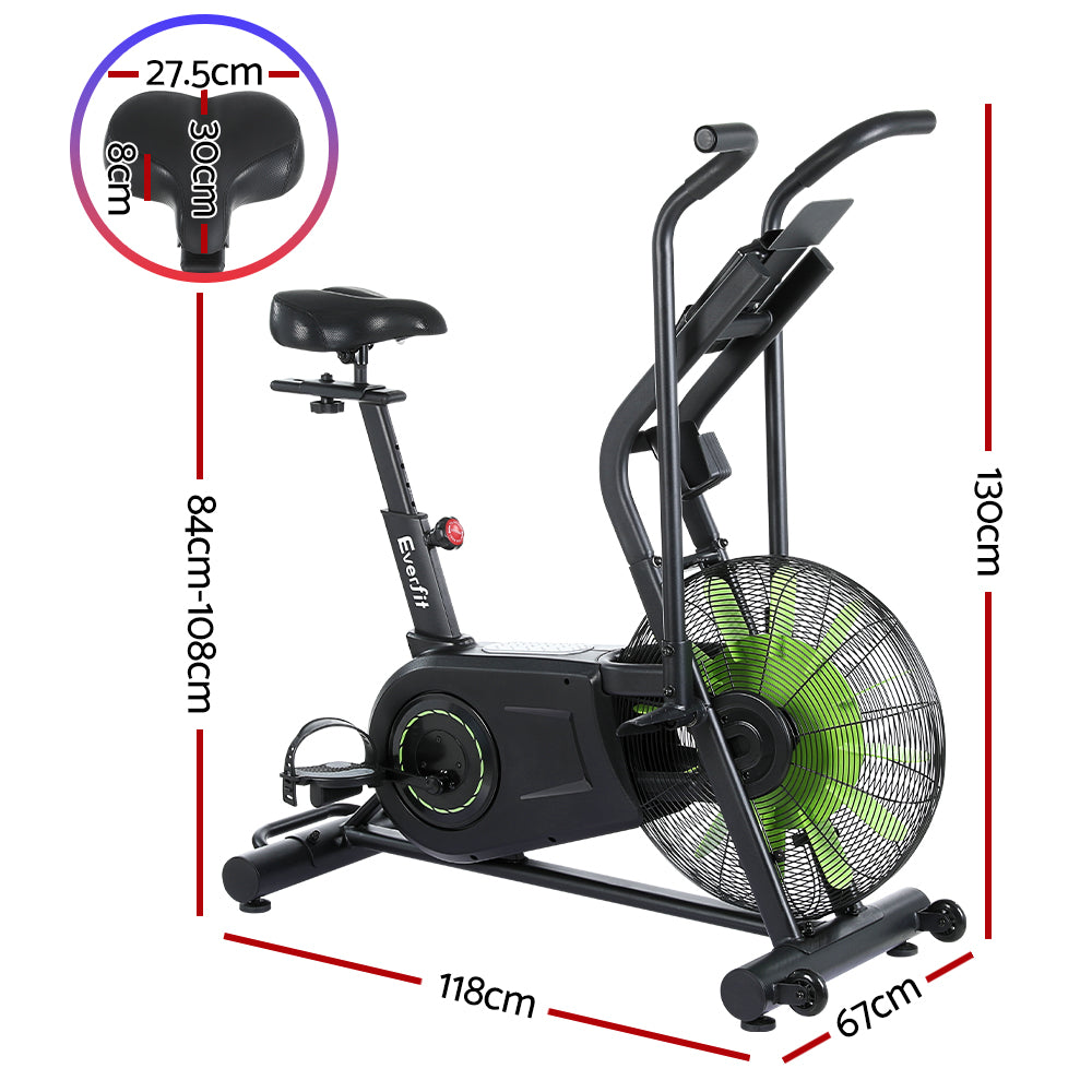 Cyclone Dual Action Air Bike – Black – Full Body