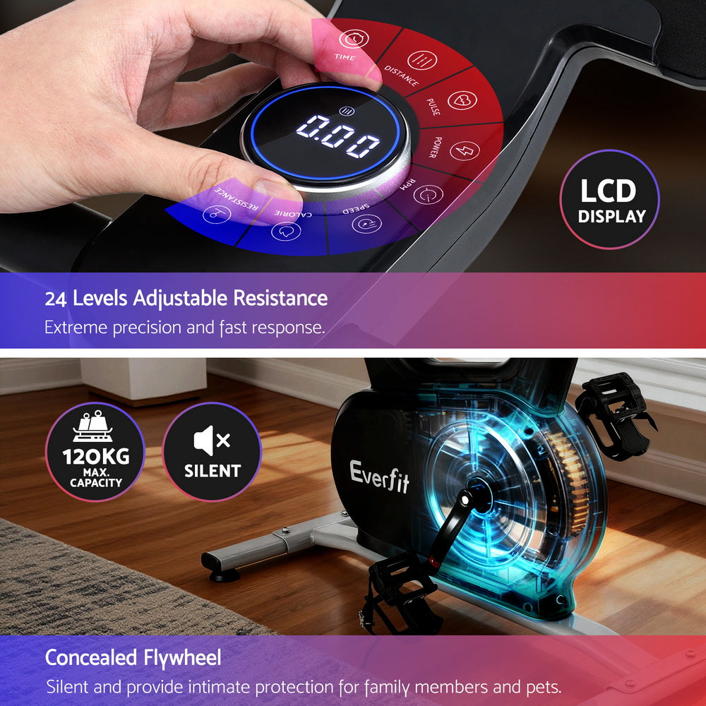 Alderon Electromagnetic Exercise Bike – Black – Standard