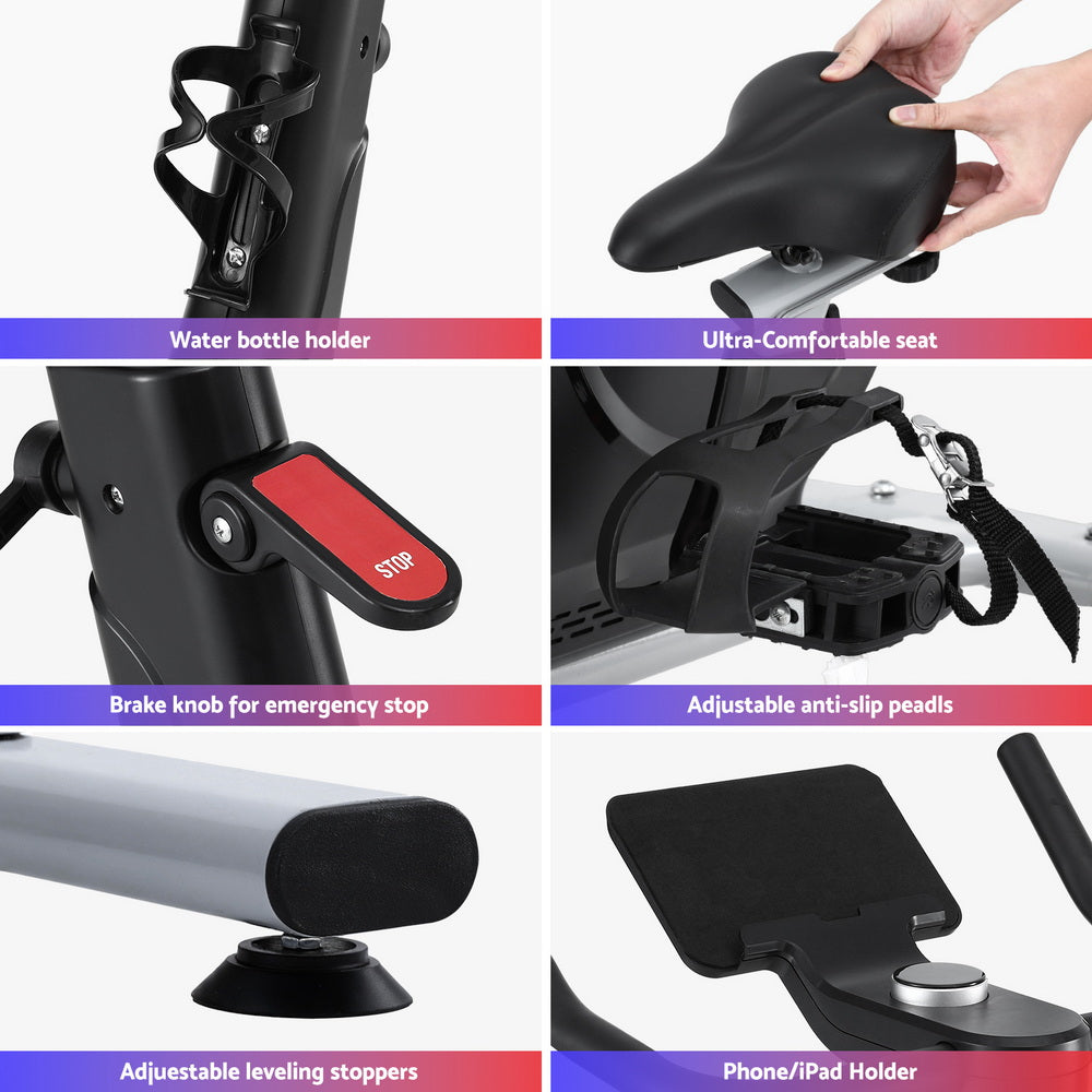 Alderon Electromagnetic Exercise Bike – Black – Standard