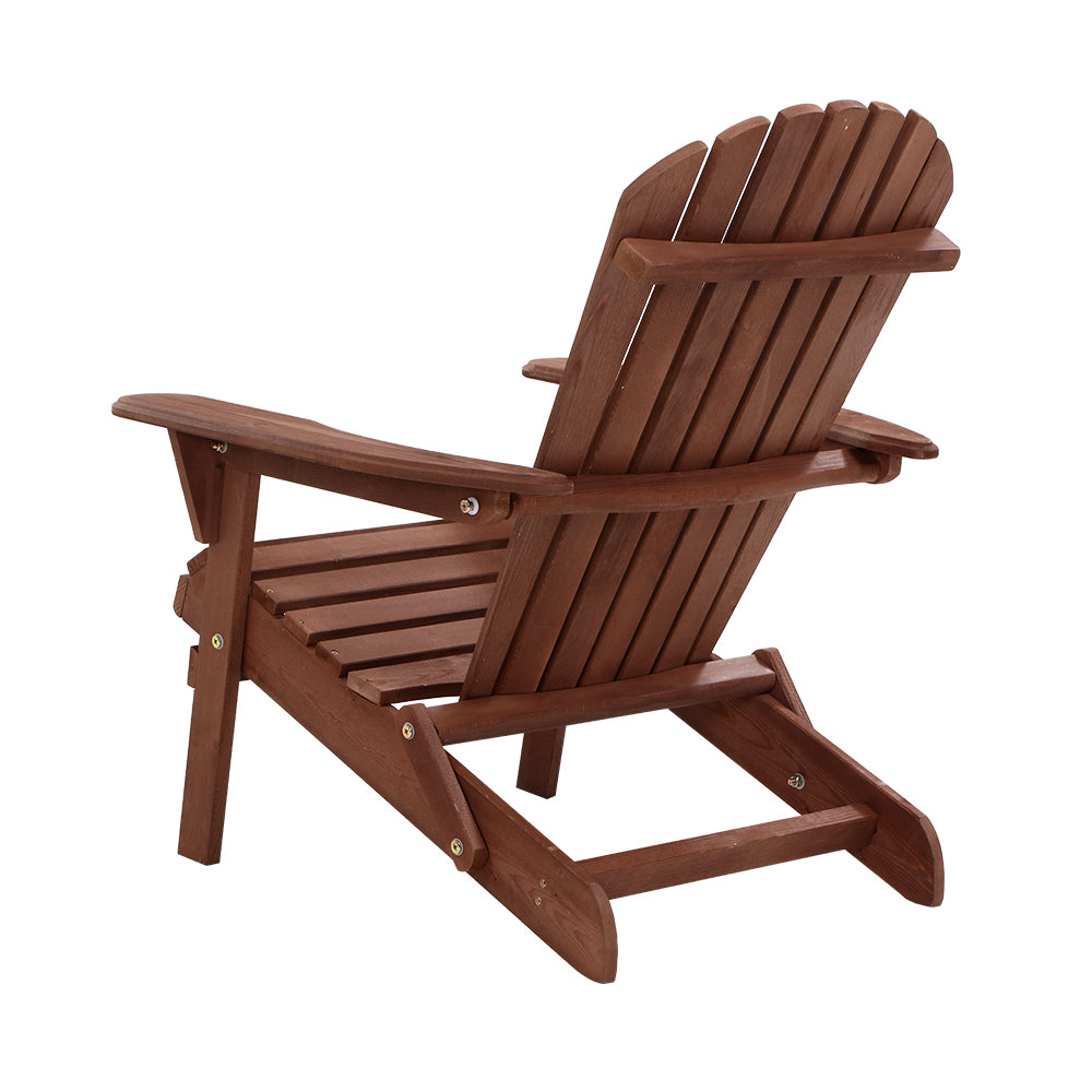 Hampton Adirondack Chair – Brown – 88 cm