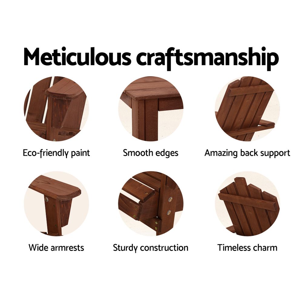 Callan Adirondack Chair – Brown