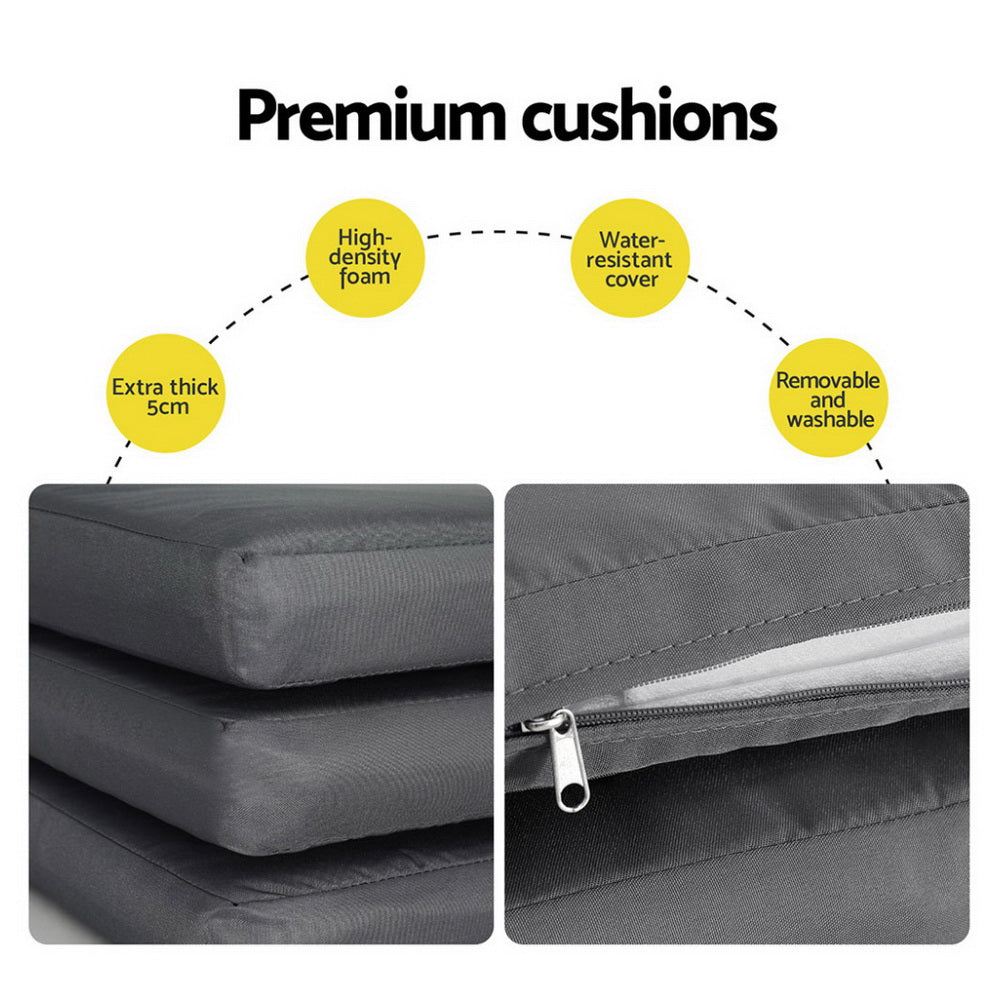 Coastal Extendable Dining Set – White – 5 Piece