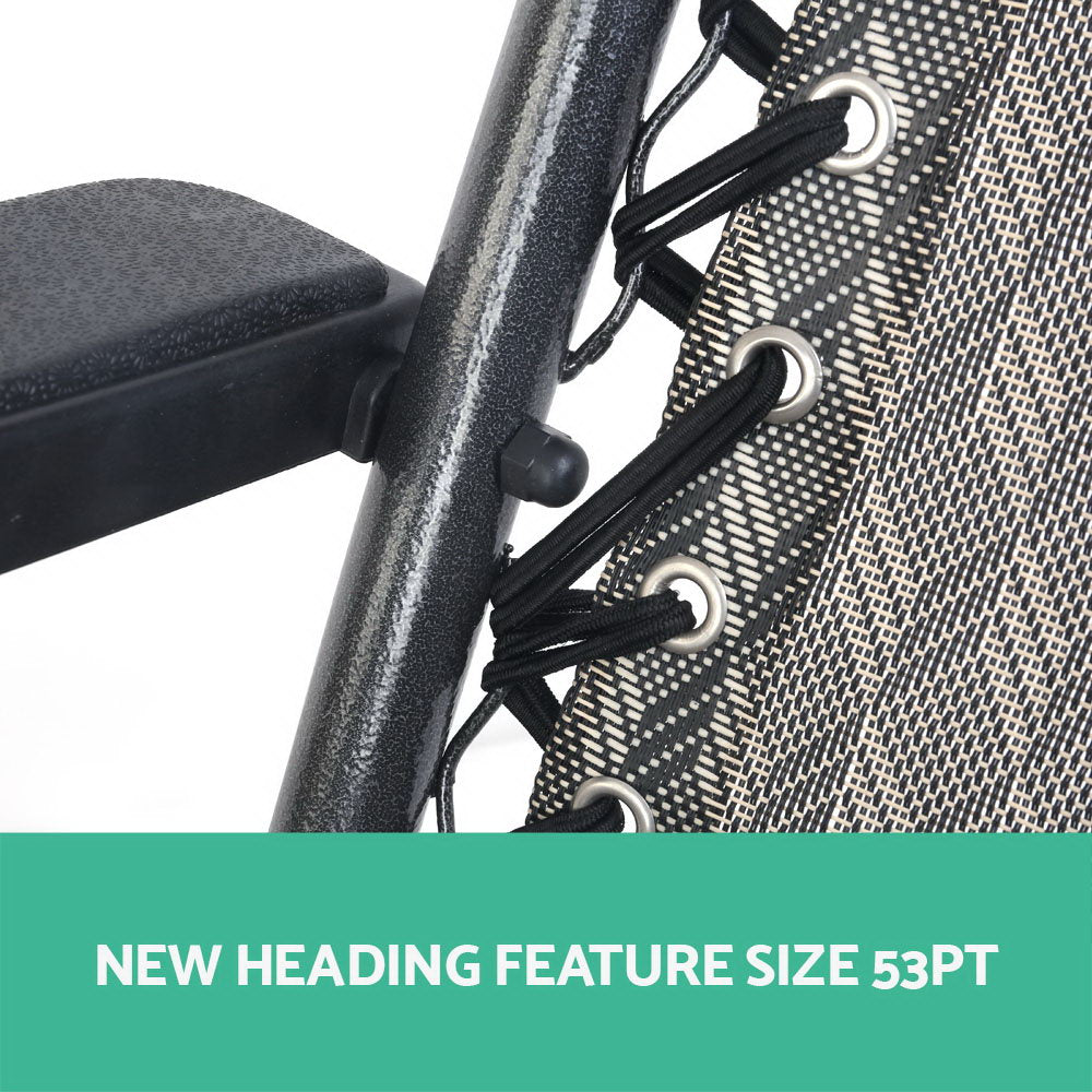 Atlas Zero Gravity Reclining Chairs – Grey – Set of 2