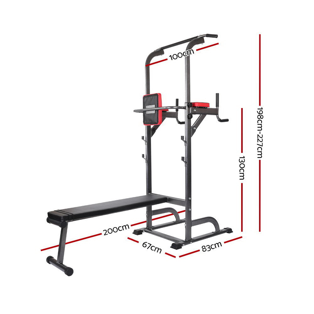 Harlow Multi-Function Gym Station – Black – 8-in-1