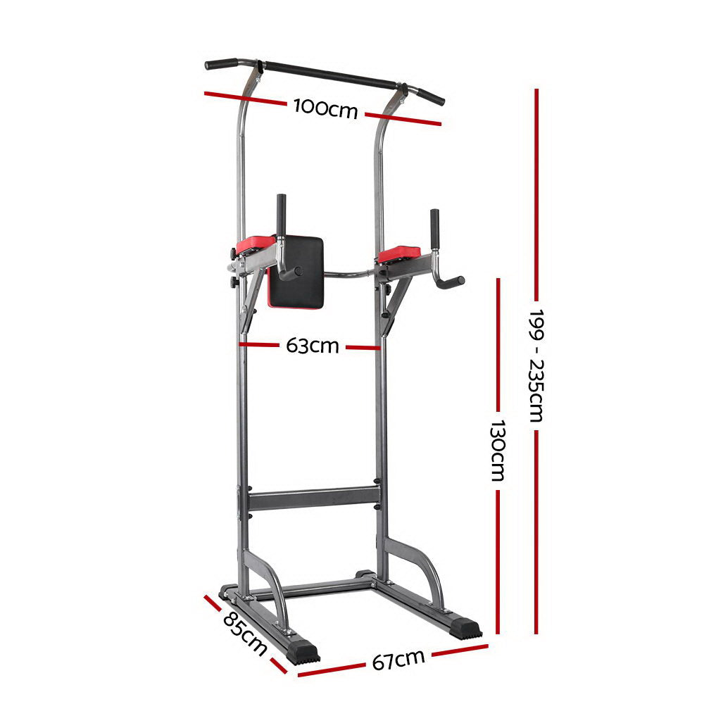 Apex Multi-Function Fitness Tower – Black – 200kg Capacity