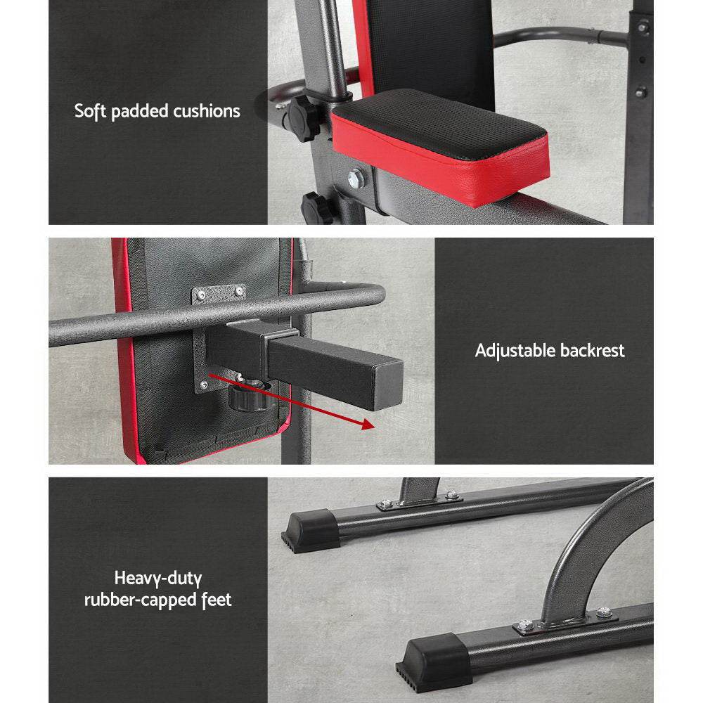 Apex Multi-Function Fitness Tower – Black – 200kg Capacity