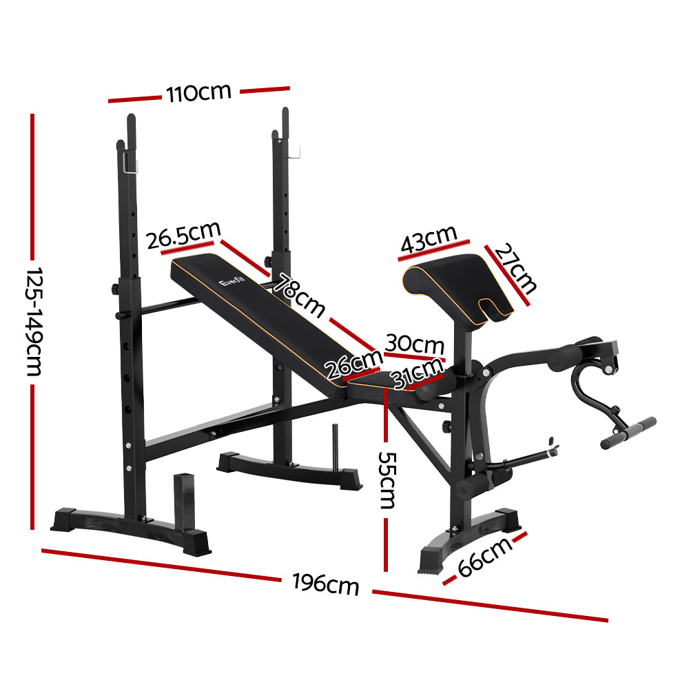 Titan Multi-Function Weight Bench – Black – 330kg Capacity