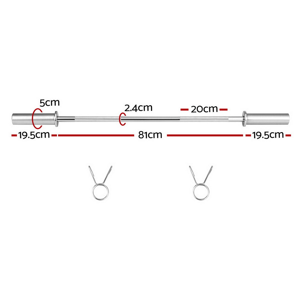 Summit Olympic Training Bar – Silver – 120cm