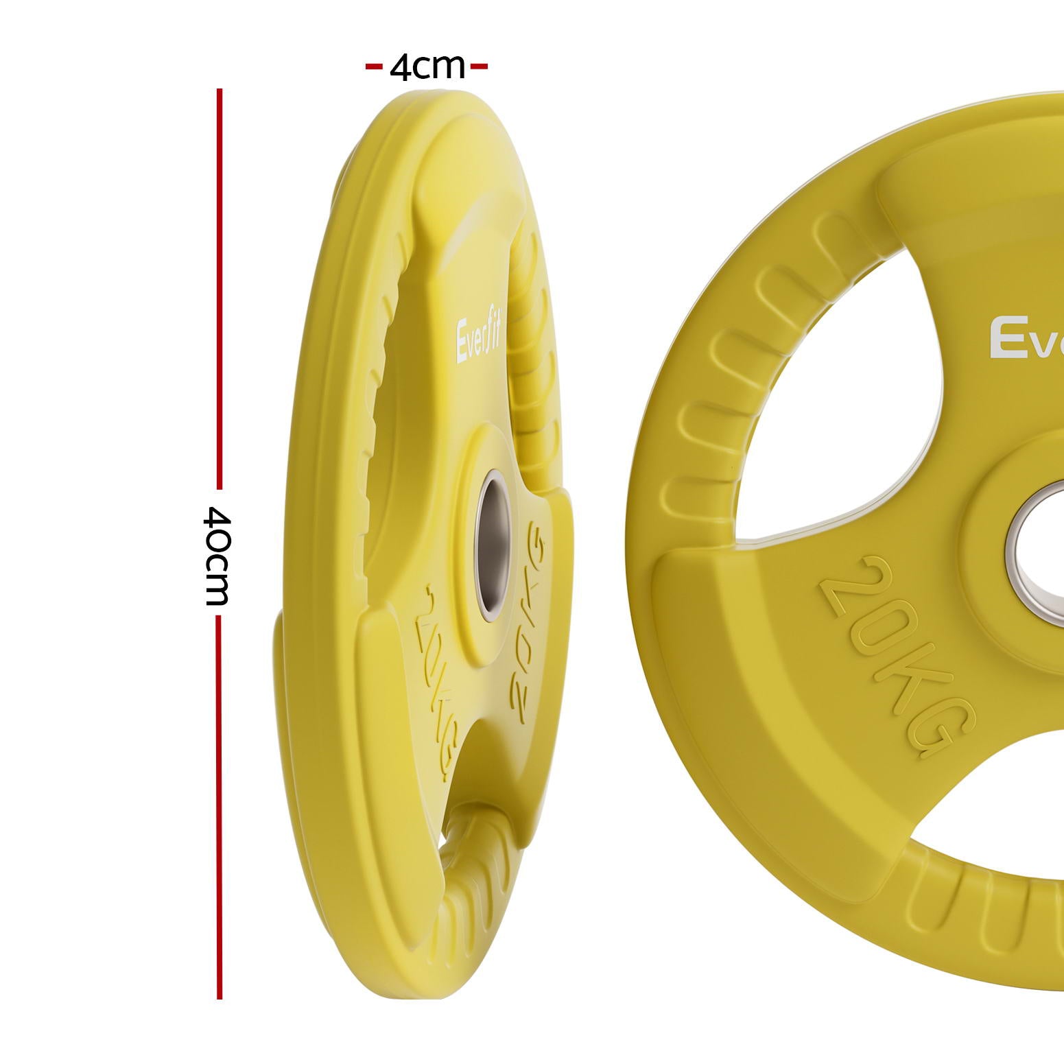 Alderon Olympic Weight Plate – Yellow – 20 kg