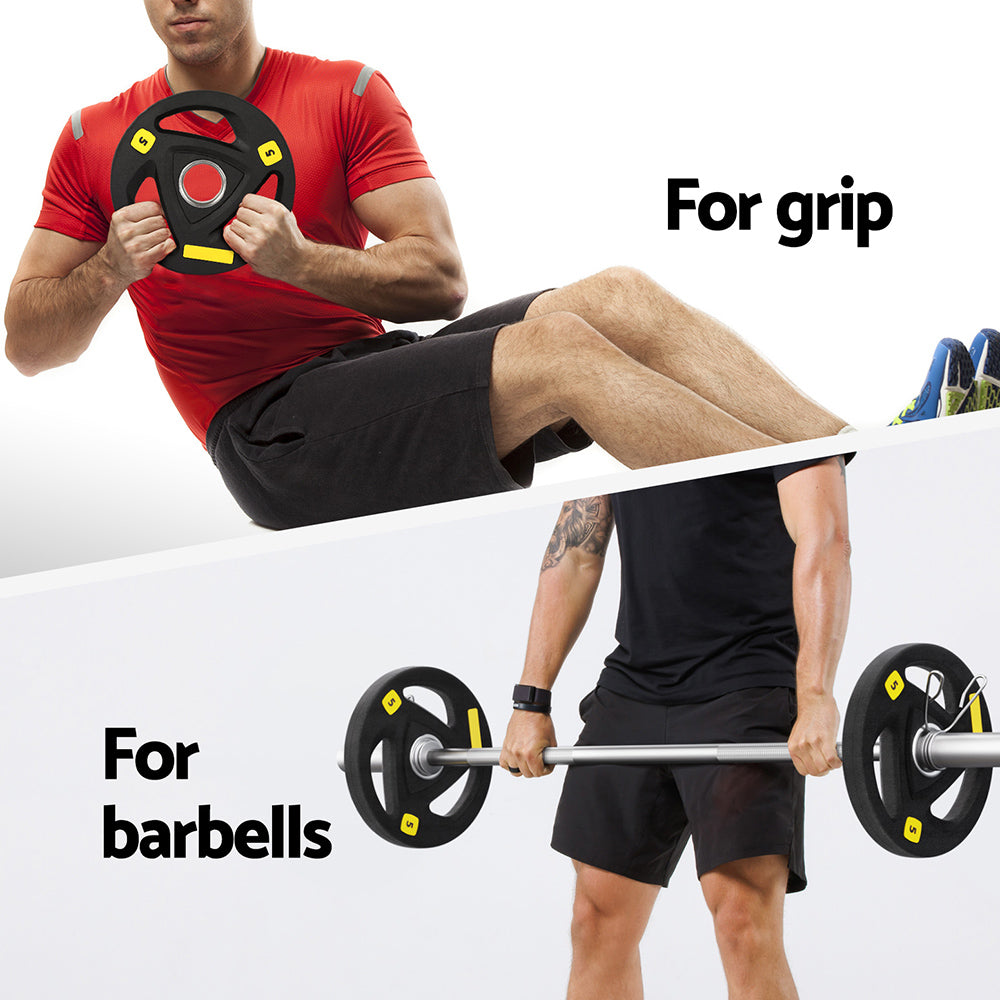 Everfit Olympic Weight Plate – Black – Single