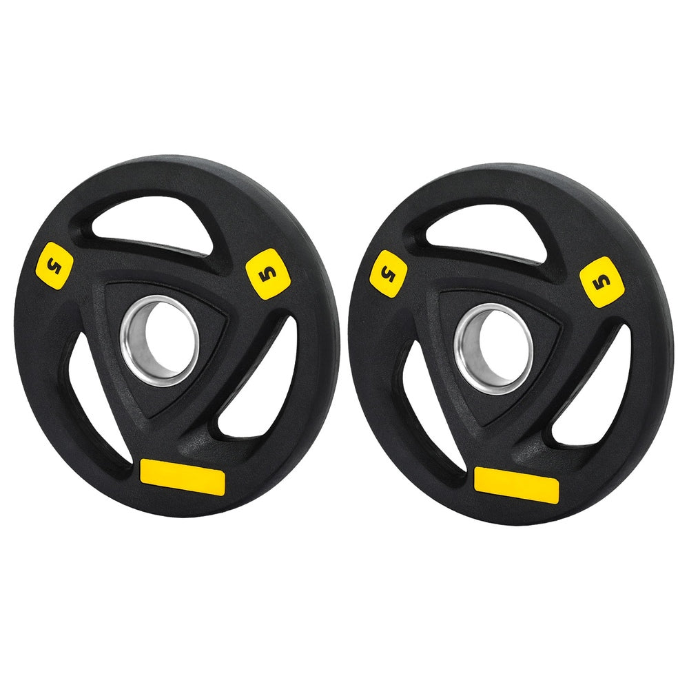 Weight Plates Olympic 5kgx2 Dumbbells Barbells Plate Weight Lifting Home