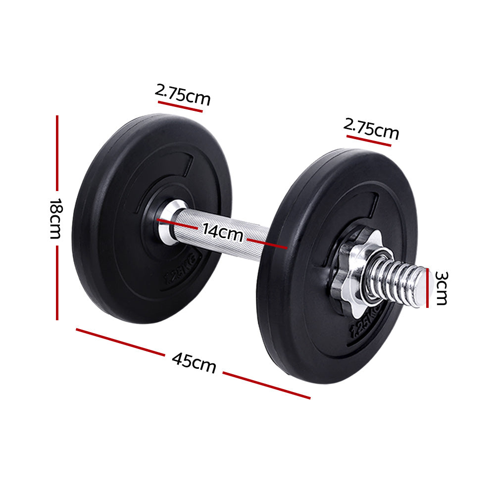 Titan Dumbbell Set – Black – 10 kg